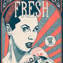 Pin up  Fresh Ink . % Dani Torres tarafından hazırlanan Çizim, Grafik Tasarım, Geleneksel illüstras, Ve on projesi - 11.14.2018