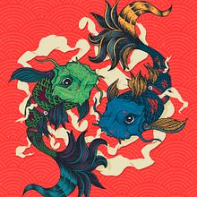 Cat-Koifish . % Dani Torres tarafından hazırlanan Yaratıcılık, Çizim, Sanat Yönetmenliği, Poster Tasarımı, Grafik Tasarım, Geleneksel illüstras, on, Dijital İllüstras, Ve on projesi - 11.14.2018