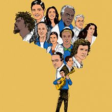 Musica brasileña: Ilustración exprés para prensa con Photoshop. Un progetto di Illustrazione tradizionale di Patrícia Helena Cardoso - 15.11.2018