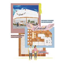 RESTAURANTE LOREAK (CC). Architecture, Interior Architecture, Sketching, Collage, Creativit, Drawing, Design, Interior Design, Photograph & Infographics project by arianna burgos - 11.16.2018