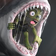 TIBURÓN. 3D, and 3D Character Design project by Carlos Mazarío - 11.16.2017