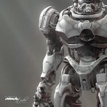 ROBOT. 3D, 3D Character Design, and 3D Modeling project by Carlos Mazarío - 09.16.2018