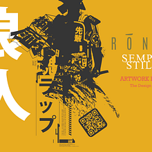 ·浪人· Sempaistilo´s ARTWORK PART II. The Design Part.. Graphic Design, and Traditional illustration project by Daniel Caballero - 11.17.2018