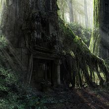The Shelter Concept Art / Matte Painting. Concept Art, Set Design, Traditional illustration, and Digital Illustration project by Rai Serrano - 11.18.2018