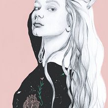 Mi Proyecto del curso: Retrato con lápiz, técnicas de color y Photoshop de Naranjalidad.  project by Astronäutica - 10.26.2018