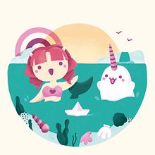 Magical Paradise. Traditional illustration project by Sara Gummy - 01.21.2018