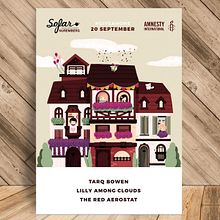 Poster for Sofar Sounds Nuremberg/Amnesty International. Poster Design, and Traditional illustration project by Sara Gummy - 10.13.2017