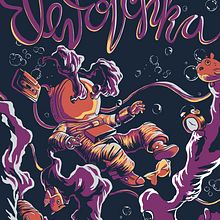 Devotchka - Music Poster. Un projet de Illustration numérique de Geovanii Kuznetsov - 27.10.2018