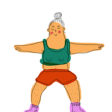 YOGA. Traditional illustration, and Digital Illustration project by Hanna Jarosz - 11.19.2018