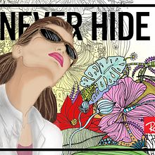Ilustración RayBan. Un proyecto de Br, ing e Identidad, Dibujo e Ilustración tradicional de Clara Avellino - 19.11.2018