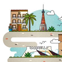 ESRA 2018 | Imagen corporativa. Br, ing, Identit, Graphic Design, Traditional illustration, and Art Direction project by Beatriz Díaz Díaz-Pinés - 10.23.2017