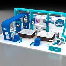 Diseño de stand SCP EUROPE - Piscine Global Show 2018 - Lyon - France . % M. Mercedes Aramendia Ramos tarafından hazırlanan 3D, İç Mimarlık, İç Tasarım, Ola, lar, Ve İnfografikler projesi - 11.19.2018