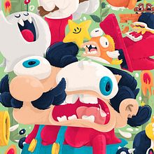 THE SUPER MARIO SUPER ART SHOW!. Design de personagens projeto de Christian Michel - 19.11.2018