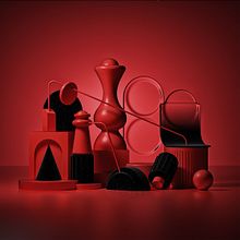 Red Space. Un progetto di 3D, Architettura, Architettura d'interni, Belle arti, Design, Illustrazione tradizionale e Modellazione 3D di Amazing Monkeys - 20.11.2018