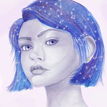 Lucy : Retrato con lápiz, técnicas de color y Photoshop.  project by Sandra Wind - 11.20.2018