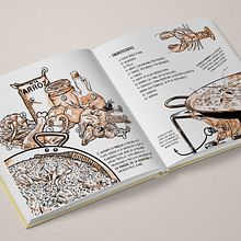 Recetario ilustrado de gastronomía Valenciana. Un progetto di Design editoriale, Illustrazione tradizionale, Illustrazione digitale e Infografica di Eva Cortés Jiménez - 20.11.2018
