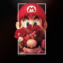 Mario and flowers. Un proyecto de Ilustración digital de David Pastor Lopez - 20.11.2018