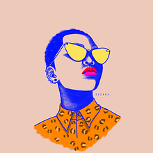 New blue.. Un progetto di Design, Illustrazione tradizionale, Illustrazione digitale e Pittura di Susana Ríos - 20.11.2018