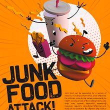 Junk Food Zine. 3D, Art Direction, and Editorial Design project by Victor Cedillo - 11.21.2018