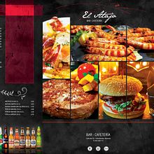 Cartas restaurante: El Atajo. Criatividade, Design de logotipo, Design gráfico, Fotografia, e Publicidade projeto de Mario de Lope - 10.05.2017