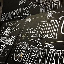 Lettering en pizarras para Boda. Lettering projeto de Juan Carlos Serrano Aguilera - 21.11.2018