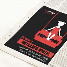 Campaña contra la mutilación genital femenina - AMREF Ein Projekt aus dem Bereich Design, Werbung, Kreativität und Fotografie von Fiorella Damiani Kaemena - 01.06.2018