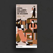 Feria del libro antiguo. Een project van Grafisch ontwerp, Traditionele illustratie y Vectorillustratie van Bee Comunicación - 21.11.2018