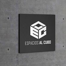 Diseño de logo para la empresa Espacios al Cubo. Un projet de Design graphique de Javier Hernandez - 21.11.2018