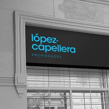 López Capellera Inmobiliaria Ein Projekt aus dem Bereich Br, ing und Identität, Kunstleitung und Logodesign von Agustin Diaz Bardelli - 22.11.2018