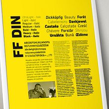 Poster: FF DIN. Poster Design, Graphic Design, T, and pograph project by Sergi Duran Jaen - 12.10.2016