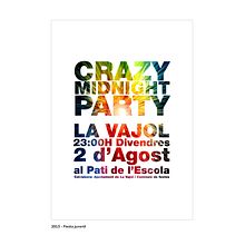 Poster: Ayuntamiento de La Vajol. Poster Design project by Sergi Duran Jaen - 08.09.2011