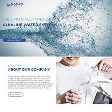 Website Alkaline Water. Web Development, Web Design, and UX / UI project by Juan Francisco Sabatino Pico - 11.23.2018