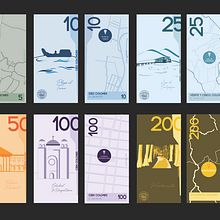 El Salvador Currency Redesign. Een project van Grafisch ontwerp van Ale Ramírez - 21.09.2018