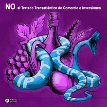 No al TTIP. Un proyecto de Ilustración tradicional de Antonio de Haro Garzón - 13.05.2016