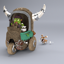 Concept_Monster. Un projet de 3D, Animation 3D, Animation de personnages, Art conceptuel, Conception de personnages 3D, Sculpture , et Modélisation 3D de Victor Nava - 26.11.2018
