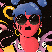 Revista Chilango / Ellas arman la fiesta . Art Direction, and Traditional illustration project by Vals - 03.20.2018