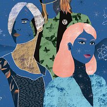Gráfica día Internacional por la Despatologización Trans. El, ella, elle.. Creativit, Art Direction, Design, Traditional illustration, and Digital Illustration project by Rebeca Zarza - 11.25.2018