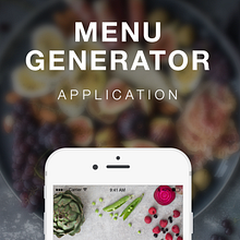 Menu Generator. Web Design project by Stella Belmonte - 11.25.2016