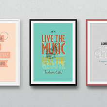 Typographic Posters. Graphic Design, T, and pograph project by Stella Belmonte - 11.25.2014
