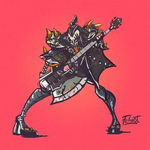 Music Icons Cartoons 2 Ein Projekt aus dem Bereich Zeichnung, Design von Figuren, Traditionelle Illustration und Digitale Illustration von Felipe Vasconcelos - 27.11.2018