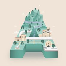 Mapas Ciudades Patrimonio de la Humanidad. Een project van Grafisch ontwerp, Traditionele illustratie y Vectorillustratie van Bee Comunicación - 27.11.2018