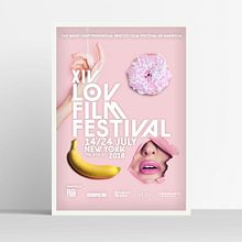 XIV Lov Film Festival. Un proyecto de Br, ing e Identidad, Cine, Cine, vídeo, televisión, Concept Art, Creatividad, Dirección de arte, Diseño, Diseño de carteles, Diseño de la información, Diseño de logotipos, Diseño gráfico, Publicidad, Retoque fotográfico y Señalética de Eduard Saura - 27.11.2018