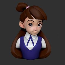 Akko modelado de personaje. 3D, Concept Art, and Traditional illustration project by Wladimir Reina - 11.27.2018