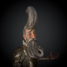 Don Quijote. 3D, 3D Character Design, 3D Modeling, and Rigging project by Juan Luis Mayen - 11.27.2017