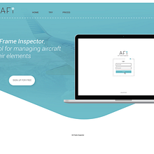 AFI Air Frame Inspector. Web Development project by Marta Bolancel - 11.28.2018