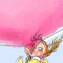 Chewing gum . Ilustração tradicional projeto de Cintia Rosales - 28.01.2019