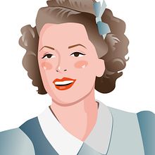 Vendedora de helados vintage. Digital Illustration project by Matilda Lombas - 11.28.2018