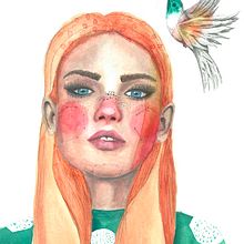 My Irish soul. Mi alma irlandesa.. Un proyecto de Dibujo a lápiz, Dibujo de Retrato y Pintura a la acuarela de Eva Eire - 29.11.2018