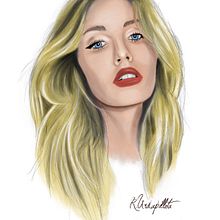 Retrato ilustrado . Un proyecto de Dibujo, Diseño y Pintura a la acuarela de René Urdapilleta - 29.11.2018