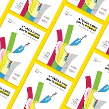 1ª volta a peu per la inclusió. Art Direction, Poster Design, Graphic Design, and Traditional illustration project by Beatriz Díaz Díaz-Pinés - 09.23.2018